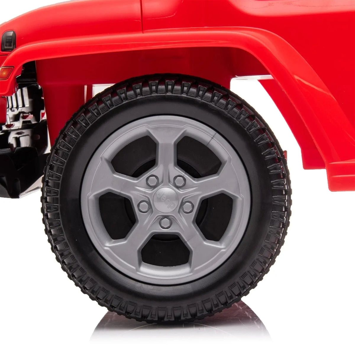 Red Jeep Rubicon Foot to Floor Ride-On for Toddlers