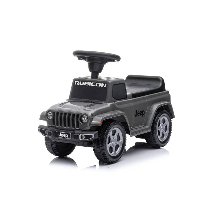 Grey Jeep Rubicon Foot to Floor Ride-On for Toddlers