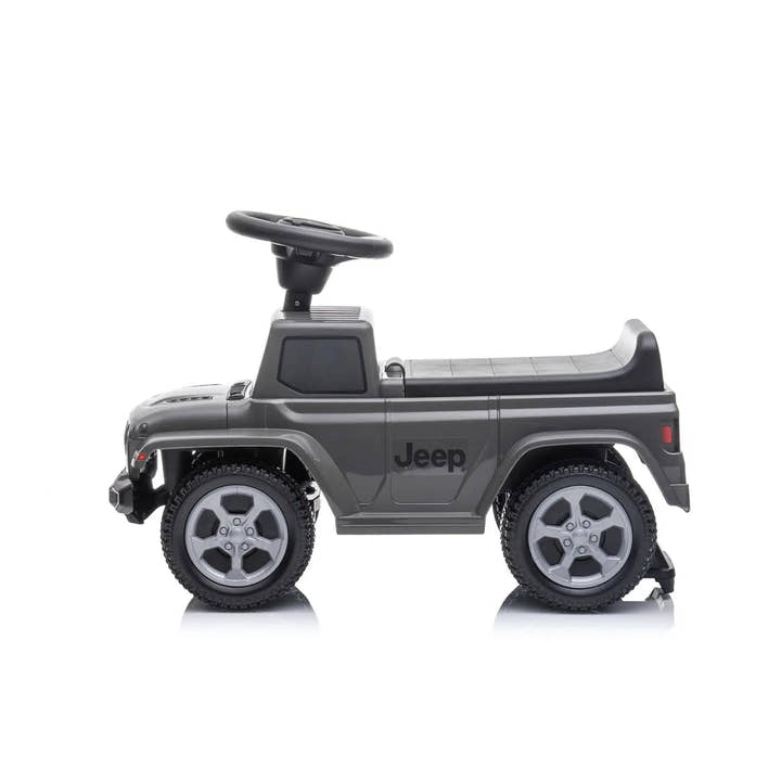 Grey Jeep Rubicon Foot to Floor Ride-On for Toddlers