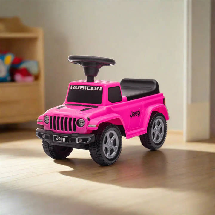 Pink Jeep Rubicon Foot to Floor Ride-On for Toddlers