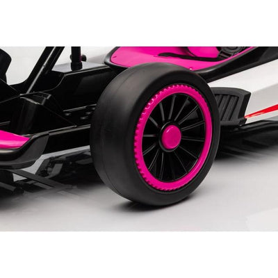 Pink 24V Upgraded Vortex Drifting Go Kart.
