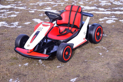 Red 24V Upgraded Vortex Drifting Go Kart.