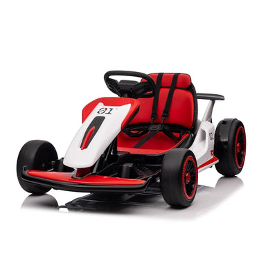 Red 24V Upgraded Vortex Drifting Go Kart.