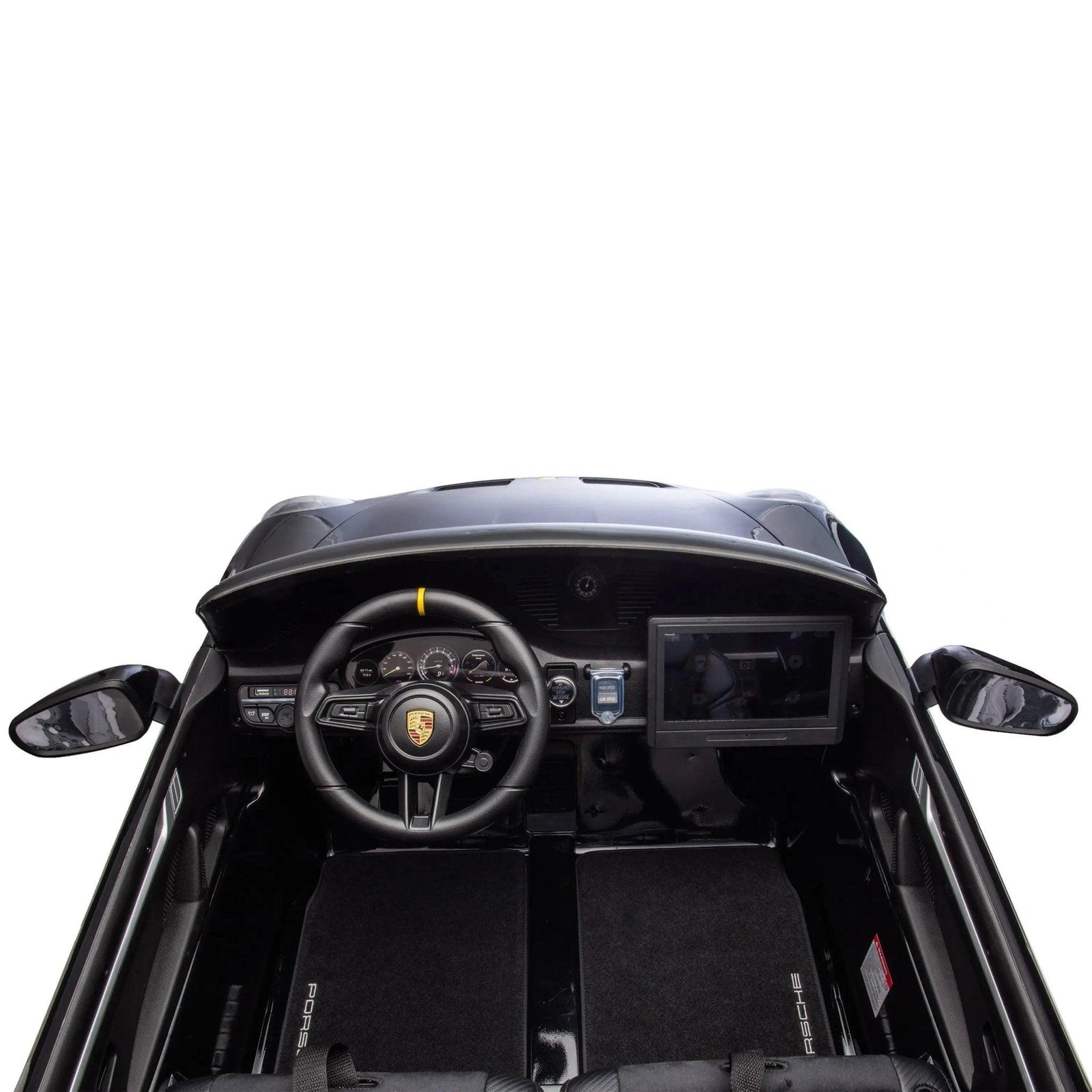 Glossy Black, Licensed LX MP4 Edition 24V/4WD Porsche 911 GT3 Kids Ride on Car W/ EVA Rubber Wheels & RC