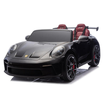 Glossy Black, Licensed LX MP4 Edition 24V/4WD Porsche 911 GT3 Kids Ride on Car W/ EVA Rubber Wheels & RC.