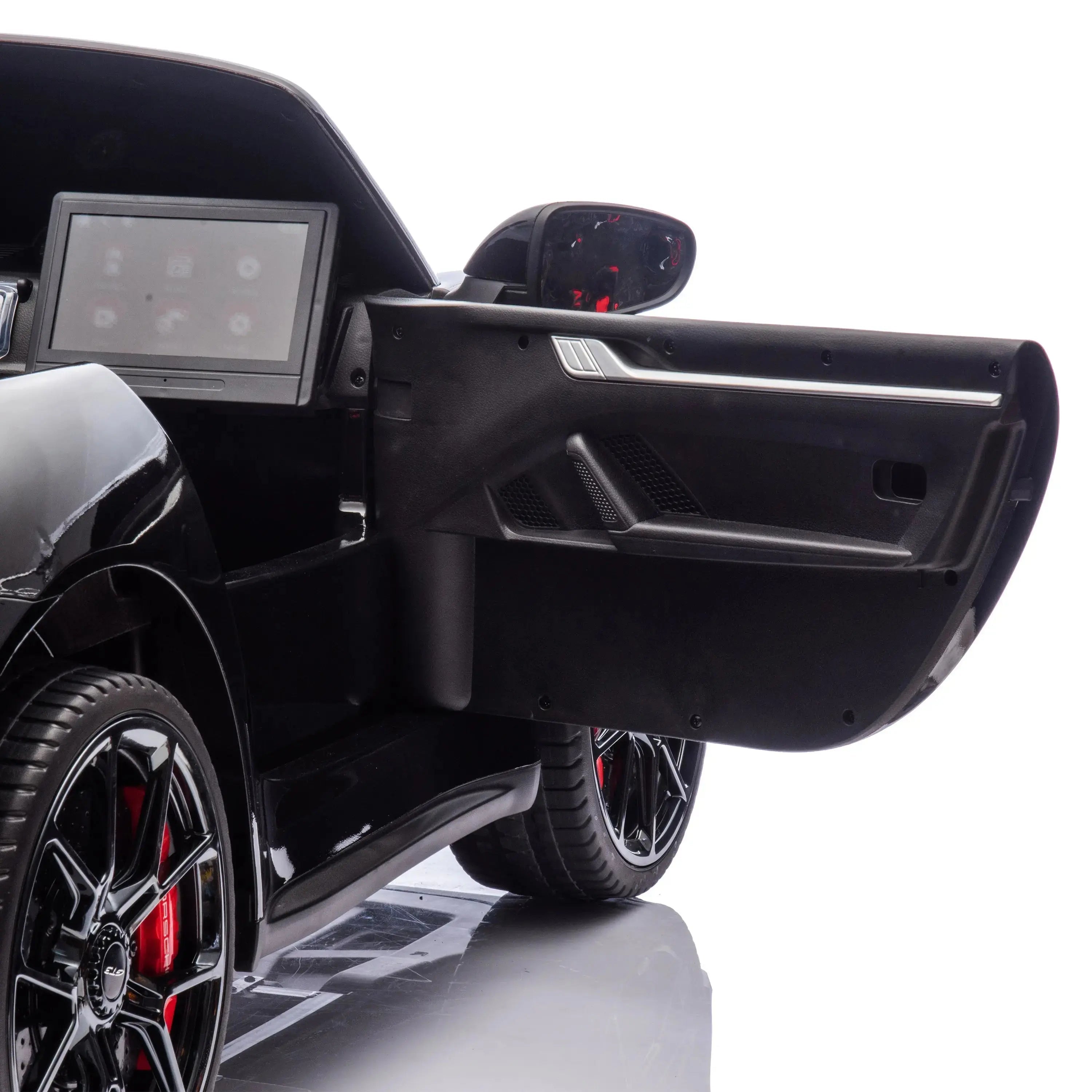 Glossy Black, Licensed LX MP4 Edition 24V/4WD Porsche 911 GT3 Kids Ride on Car