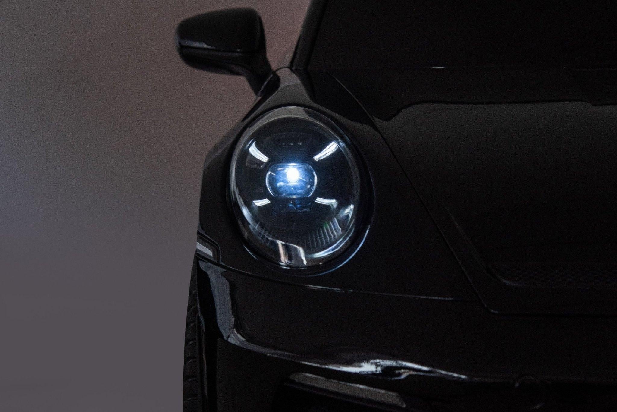 Glossy Black, Licensed LX MP4 Edition 24V/4WD Porsche 911 GT3 Kids Ride on Car W/ EVA Rubber Wheels & RC.