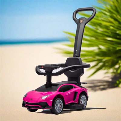 Lamborghini 3-in-1 Kids Push Ride-On Car