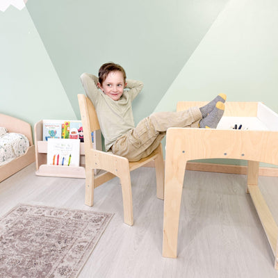 LUMEN - Big Kid Desk & Chair | Adjustable Height Study Table.