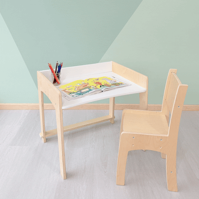 LUMEN - Big Kid Desk & Chair | Adjustable Height Study Table.