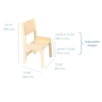 LUMEN - Big Kid Desk & Chair | Adjustable Height Study Table.