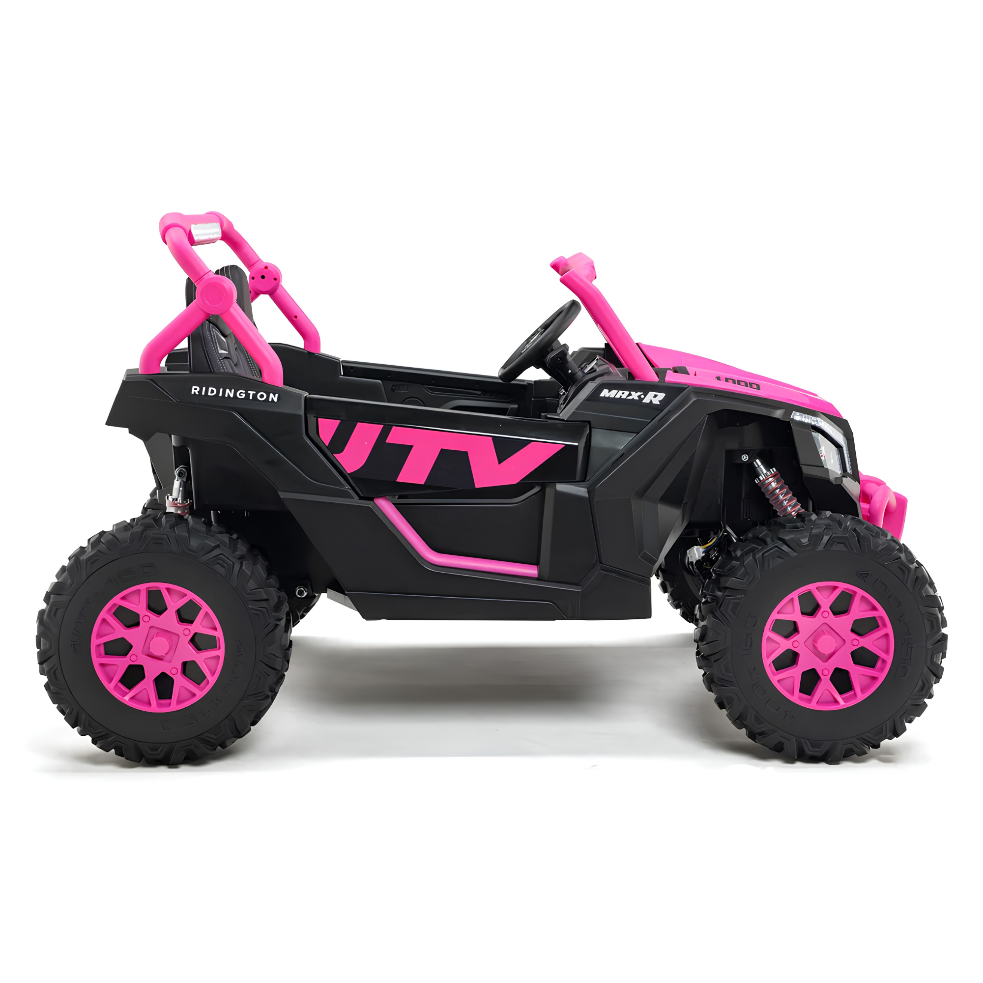 Pink XXL Premium MegaTrek Pro 2-Seater 24V 4X4/AWD Kids Ride on UTV Buggy W/ EVA Wheels, BT & RC