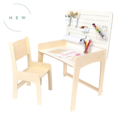 LUMEN - Big Kid Desk & Chair | Adjustable Height Study Table.