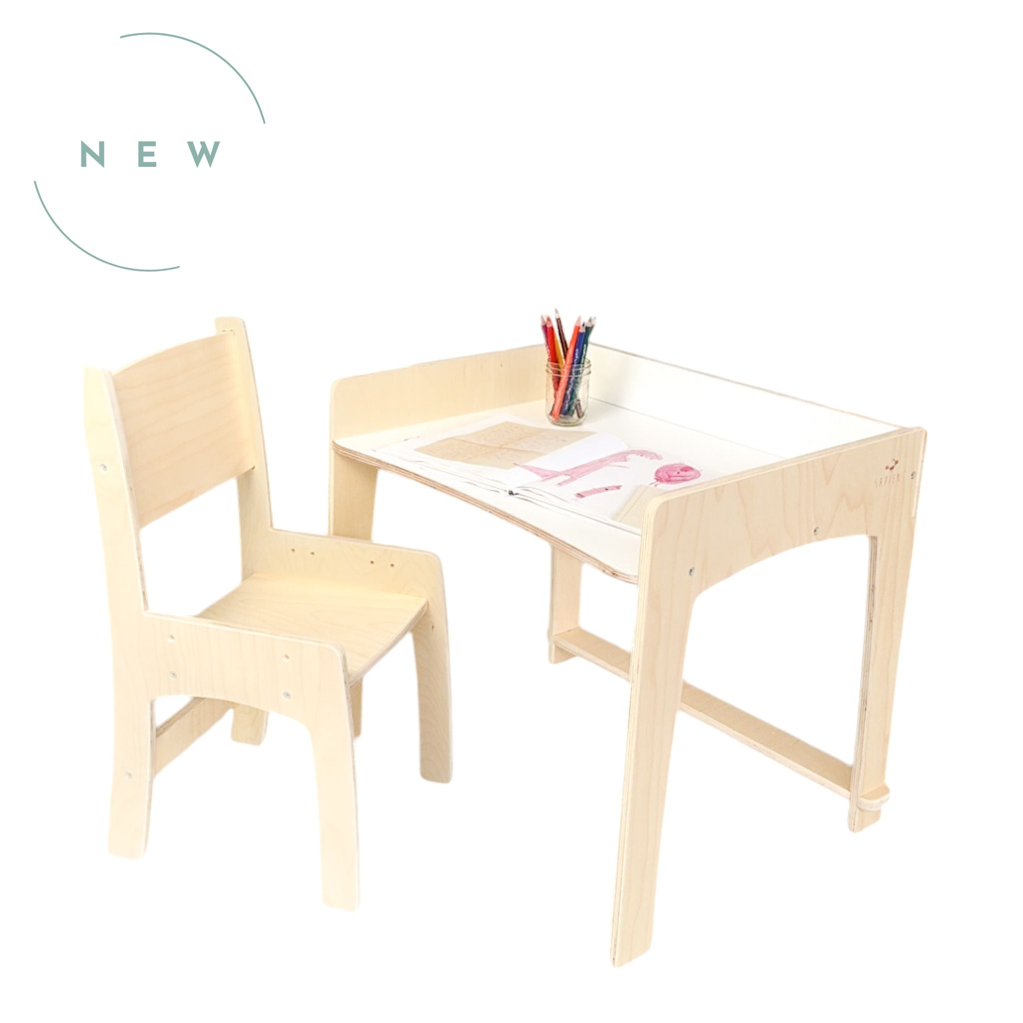 LUMEN - Big Kid Desk & Chair | Adjustable Height Study Table