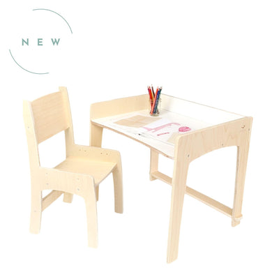 LUMEN - Big Kid Desk & Chair | Adjustable Height Study Table.