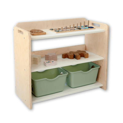 BANANA - Montessori Shelf with Borders.