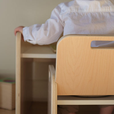 PAPAYA SET - Weaning Montessori Table and Chair Adjustable Height.