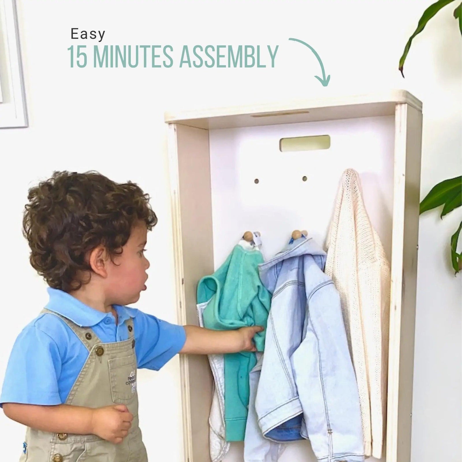 MANGO - Montessori Cubby Coat Rack.
