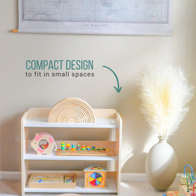 BANANA - Montessori Shelf with Borders.