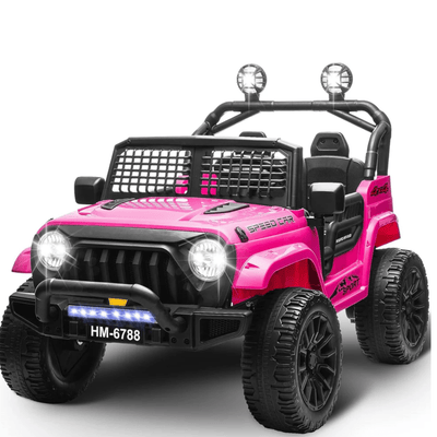 Pink 24V TrailX 2-Seater 24V 4X4/AWD Kids Ride on UTV Buggy W/ EVA Rubber Wheels, Music & RC.