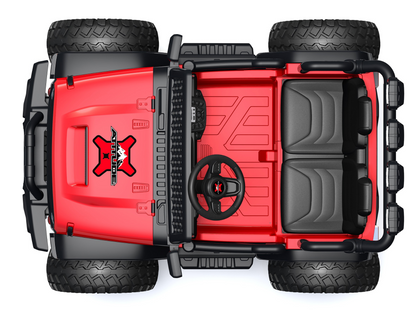 Red, XXL Edition 2 Seater TrailMax 24V/4WD Kids Ride on, RC
