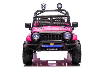 Pink, 2-Seater TrailX 24V/4x4 Truck for Kids, Eva Wheels, Rc