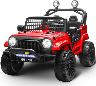 Red 24V TrailX 2-Seater 24V 4X4/AWD Kids Ride on UTV Buggy W/ EVA Rubber Wheels, Music & RC.