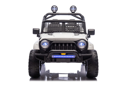 White, 2-Seater TrailX 24V/4x4 Truck for Kids, Eva Wheels, Rc