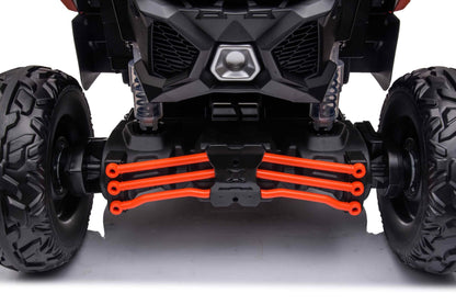 Licensed LX Performance Edition 24V Can-Am Maverick 4WD Double 24V Battery Pack, 2-Seater Kids' Buggy, Music, EVA Wheels, Leather Seats, RC image 7