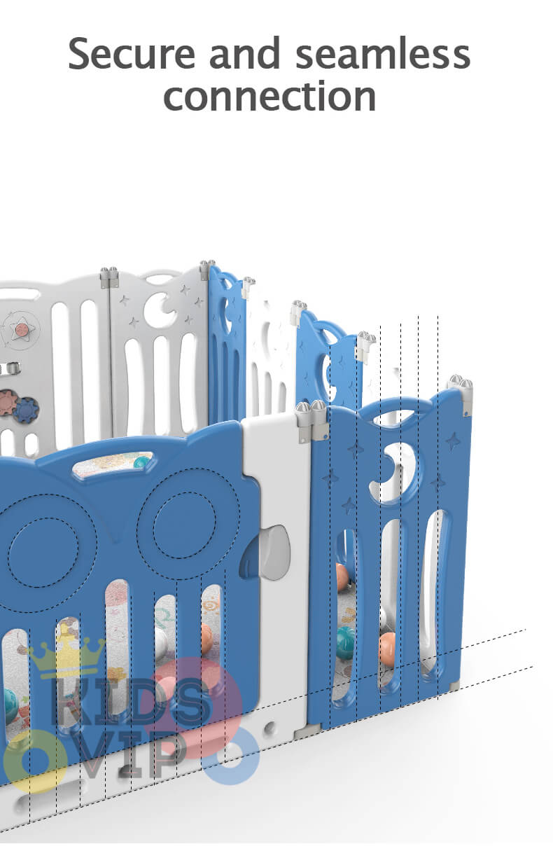 20 Panels Indoor/Outdoor Foldable Playpen, Fence, Safety Play yard with Activity for Toddlers and Infants image 15