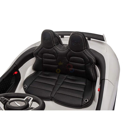 White Jaguar F Type Kids Licensed Ride-On Car with Rubber Wheels, Bluetooth, RC image 12