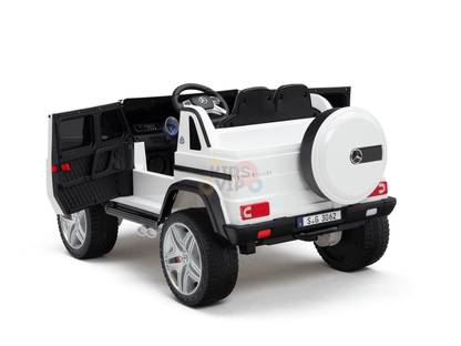 White Luxury 4WD Edition Mercedes Maybach G650 12V Ride On Car For Kids With RC image 10