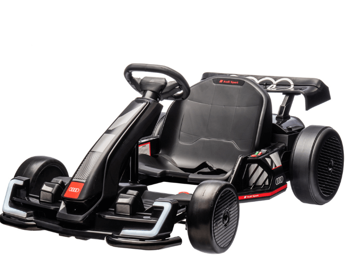 Newest Upgraded 24V Audi Kids Drifting Go Kart – Black