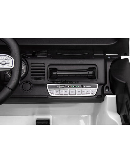 White 2-Seater Premium Edition Toyota 24V / 4x4 Truck for Kids, RC image 8