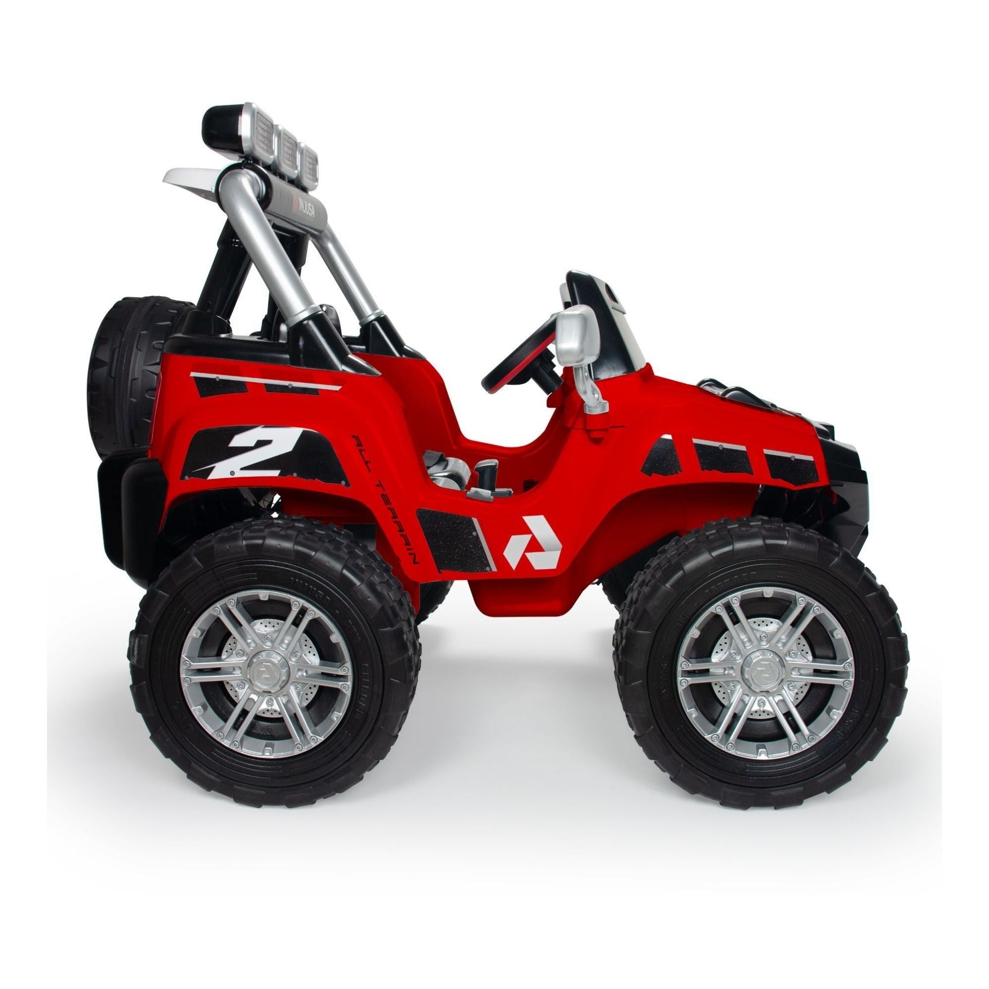 INJUSA Monster Truck 2-Seater Lifted Progressive 24V Ride-on Truck With XL Rubber Tires - NO PARENT REMOTE CONTROL image 9