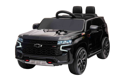 Officially Licensed Chevrolet Tahoe 1-Seater 12V Toddlers' And Kids' Ride-On Truck w/ Rubber Wheels, Leather Seats, USB, SD, MP3, BT, Parent RC - KIDS VIP image 2