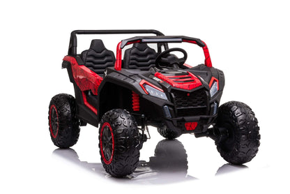 Spyder red 2 Seater XXL Edition Blade BT 24V/4WD Kids Exclusive Buggy/Utv, Rubber Wheels, Leather Seats image 3