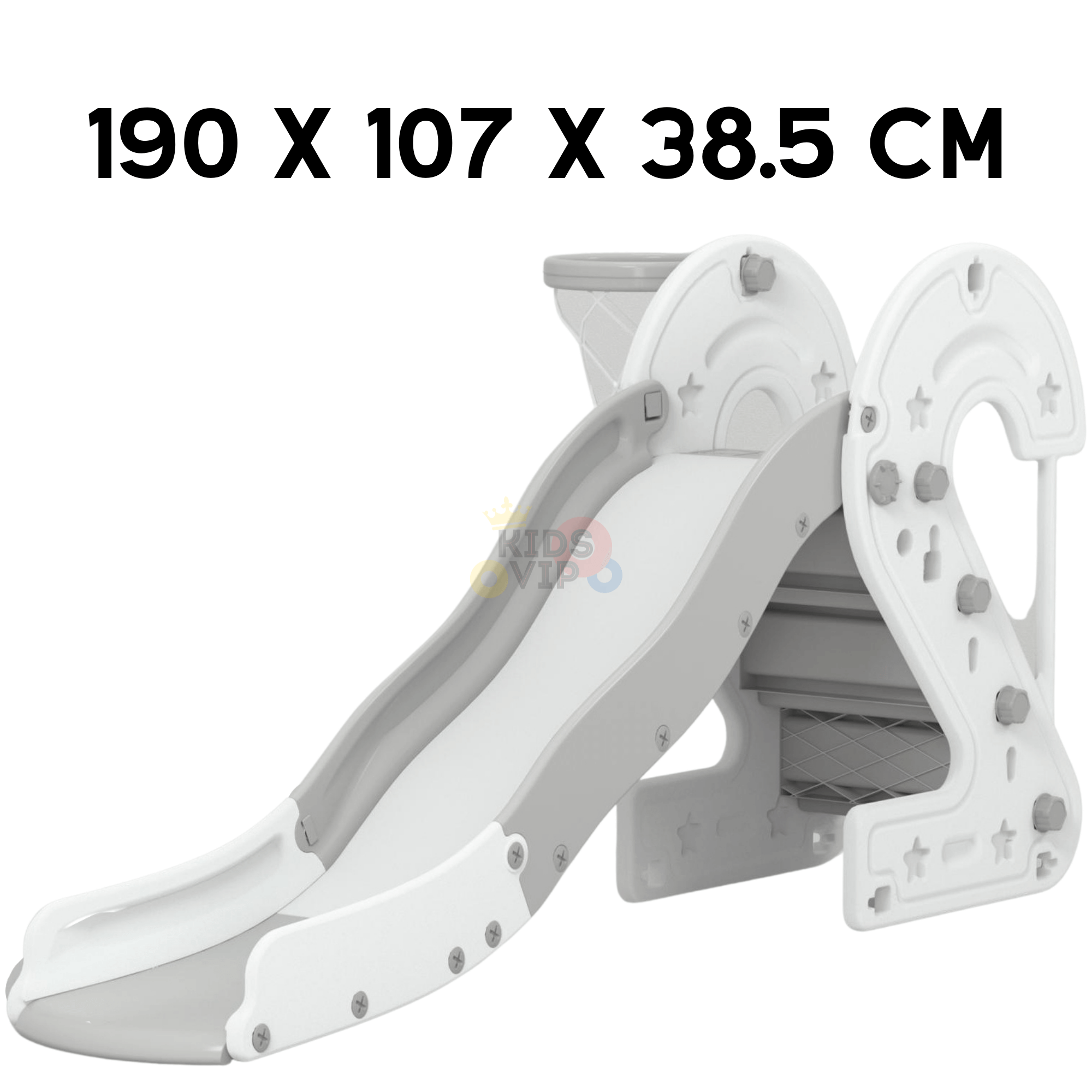 Indoor / Outdoor Number Edition Slide with Full Step and Basketball Ring for Toddlers and Infants image 4