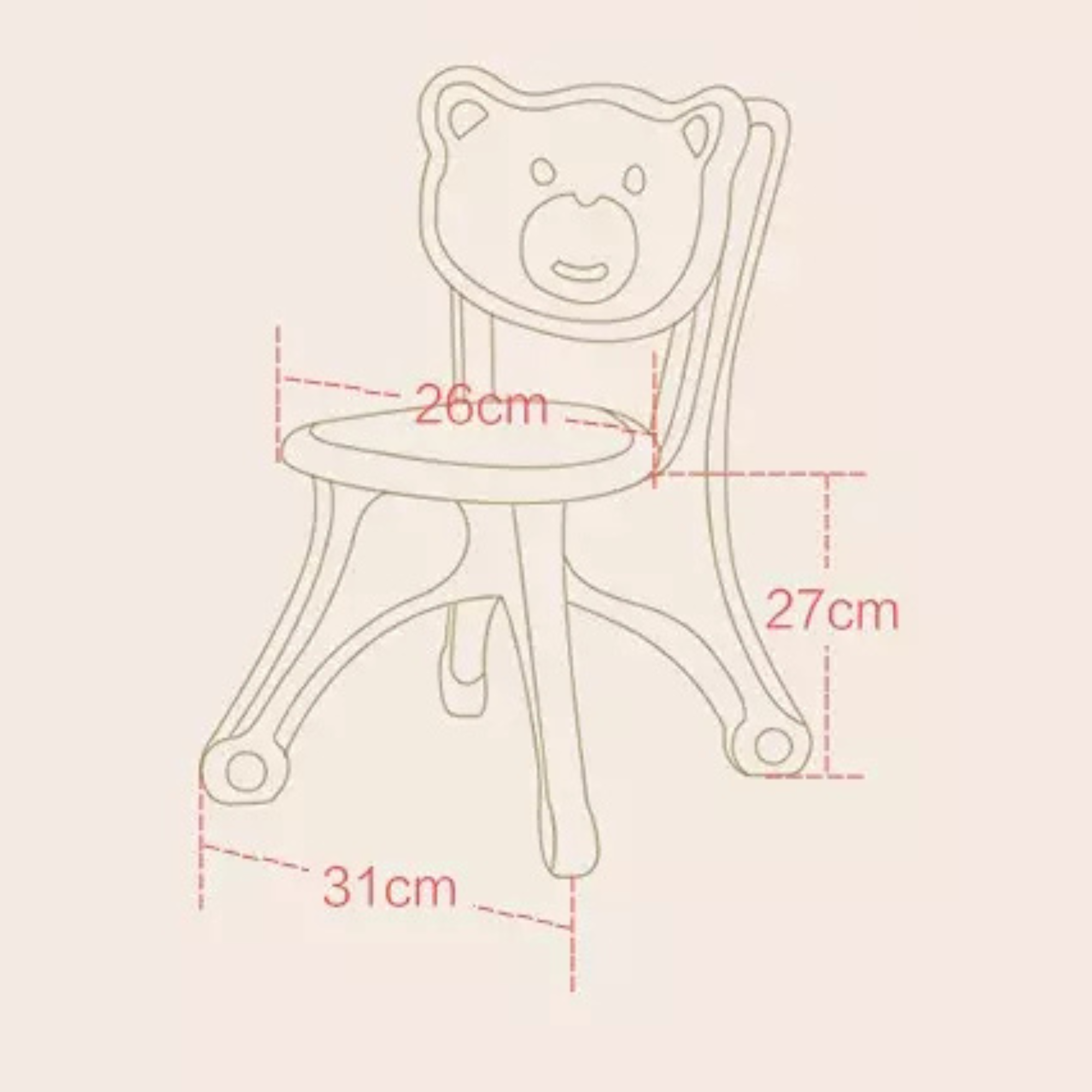 Bear Set of 2 Chairs for Kids and Toddlers image 6