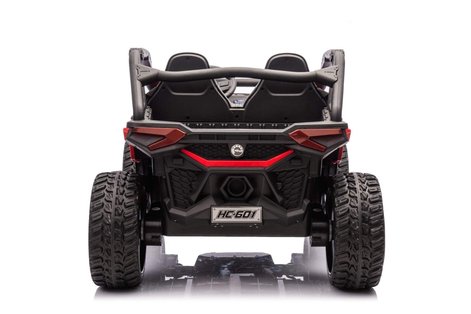 Red Power MX 2-Seater 24V 4x4 Kids' Ride-on UTV Buggy W/ EVA Rubber Wheels, Music & RC