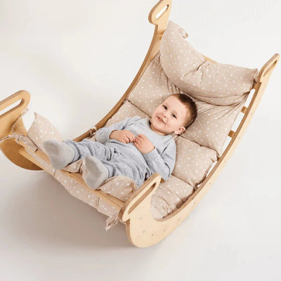 Cushion for Climbing Arch & Rocker Balance – Beige (Cushion Only).