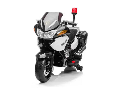 Police Officer Edition 24V Kids Motorcycle With Music, Lights and Rubber Wheels image 0