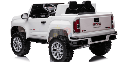 Official 12V GMC Canyon AT4 2-Seater  Ride-On Truck, Rubber Wheels, Leather Seats, Storage, Tailgate, RC image 3