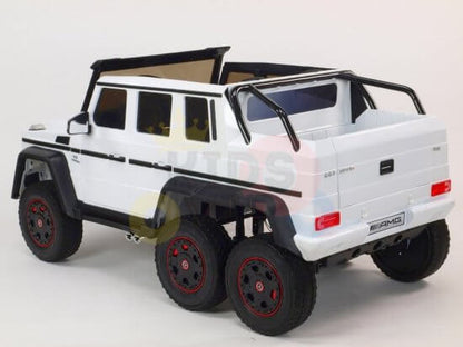 Mercedes G63 24V 6-Wheel 2-Seater Ride-on | 4WD, MP3, SD, USB, Remote Control | White image 11