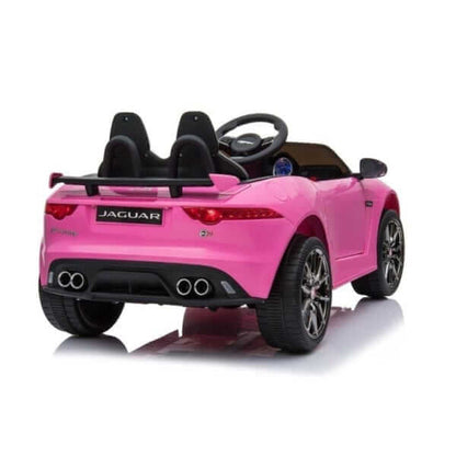 Pink Jaguar F Type Kids Licensed Ride-On Car with Rubber Wheels, Bluetooth, RC image 8