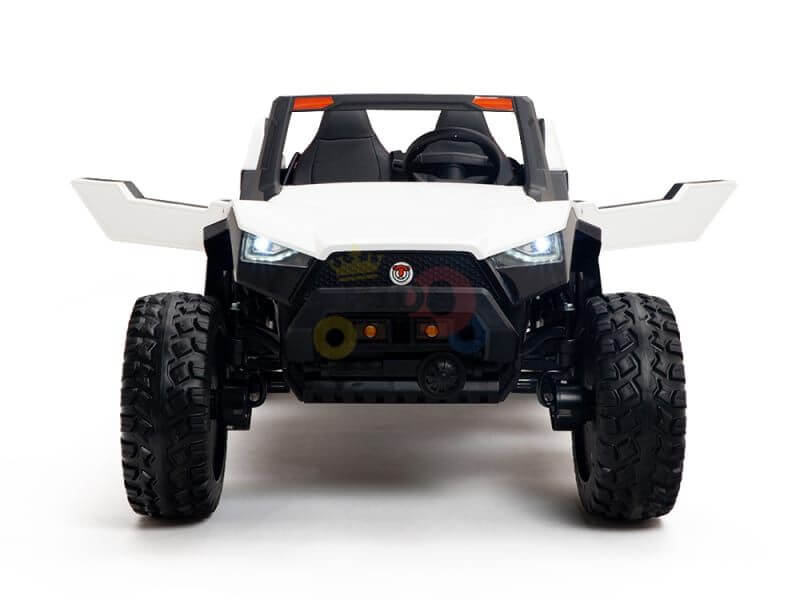 White 2 Seater Upgraded XXL 24V Dune Adventure 4X4 Edition Ride On Buggy UTV image 1