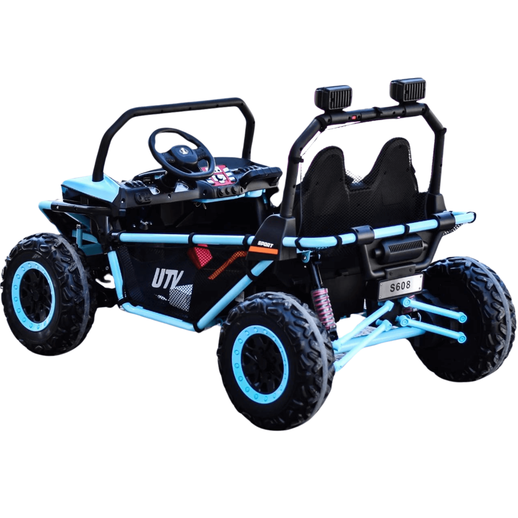 Embark on Thrilling Journeys: Luxurious Blue Two-Seater 12V 4WD Dune Buggy for Kids with Remote Control - Your Ultimate Adventure Ride! image 2