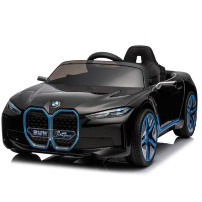 Black Complete Edition 12V Licensed BMW I4 Kids and Toddlers 4WD Ride on Car, RC image 6