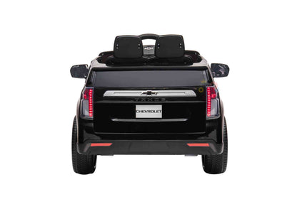 Officially Licensed Chevrolet Tahoe 1-Seater 12V Toddlers' And Kids' Ride-On Truck w/ Rubber Wheels, Leather Seats, USB, SD, MP3, BT, Parent RC - KIDS VIP image 5