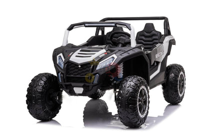 Upgraded XXL Edition Blade XR 2-Seater 24V Big Kids Ride-on UTV w/ 180W Brushless Motor, Inflatable Rubber Tires, Adjustable Leather Seats, Lights, BT, MP3, USB - KIDS VIP image 7